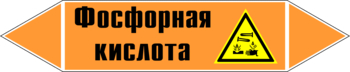 Маркировка трубопровода "фосфорная кислота" (k08, пленка, 507х105 мм)" - Маркировка трубопроводов - Маркировки трубопроводов "КИСЛОТА" - Магазин охраны труда ИЗО Стиль