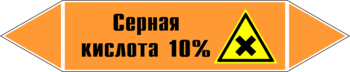 Маркировка трубопровода "серная кислота 10%" (k30, пленка, 252х52 мм)" - Маркировка трубопроводов - Маркировки трубопроводов "КИСЛОТА" - Магазин охраны труда ИЗО Стиль