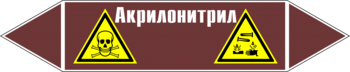 Маркировка трубопровода "акрилонитрил" (пленка, 716х148 мм) - Маркировка трубопроводов - Маркировки трубопроводов "ЖИДКОСТЬ" - Магазин охраны труда ИЗО Стиль