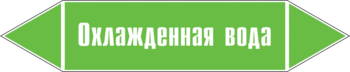 Маркировка трубопровода "охлажденная вода" (пленка, 358х74 мм) - Маркировка трубопроводов - Маркировки трубопроводов "ВОДА" - Магазин охраны труда ИЗО Стиль